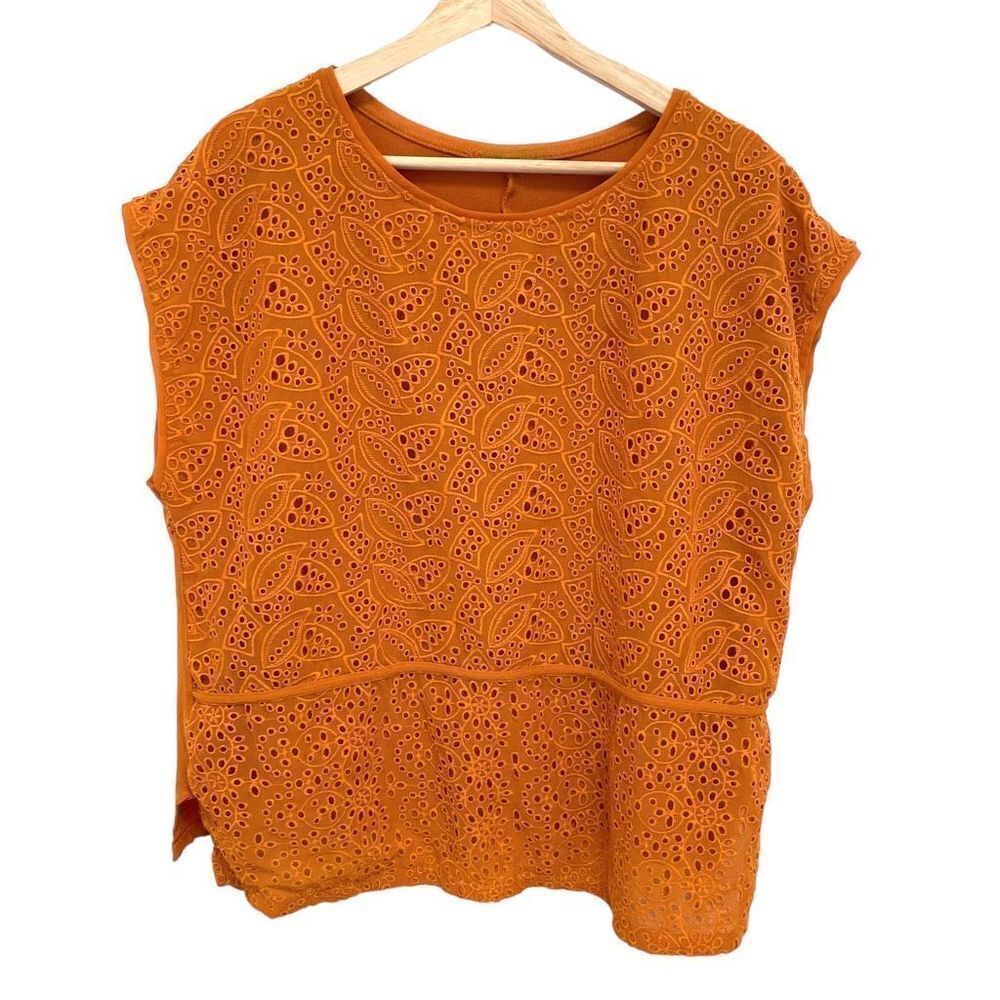 Cortefiel Lace Eyelet Top